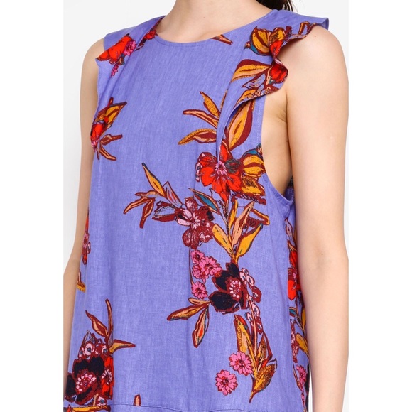 FREE PEOPLE • Summer In Tulum Floral Tunic Top - Picture 5 of 10